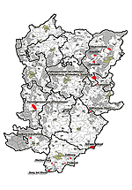 Karte Untersuchungsgebiete im Kreis Höxter